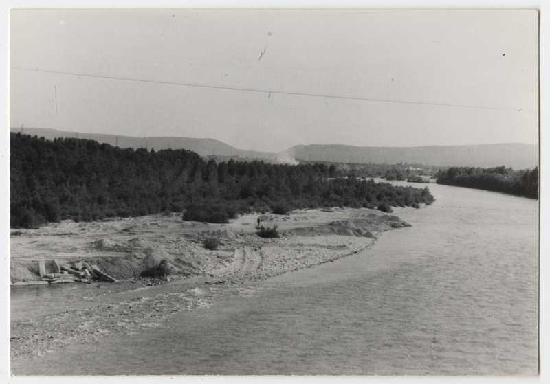 Fiume Isonzo, Gorizia. Panorama cantiere di bonifica